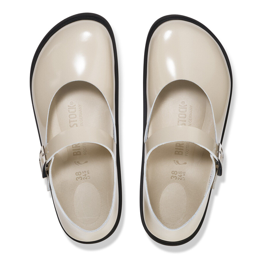 mantova cup sole natural leather patent