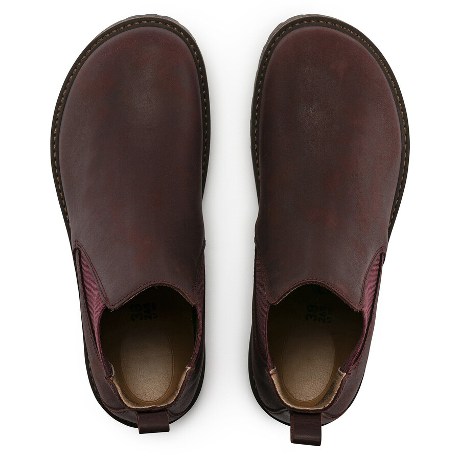 stalon women nubuck leather burgundy