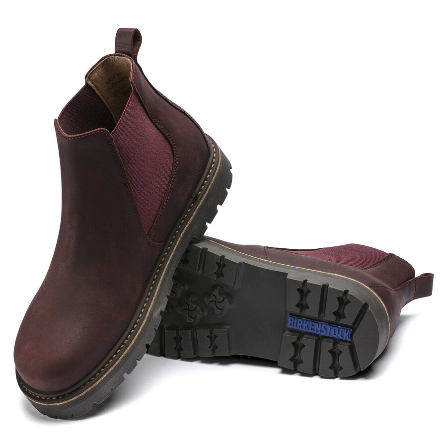 stalon women nubuck leather burgundy