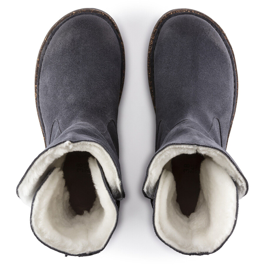 uppsala shearling suede leather