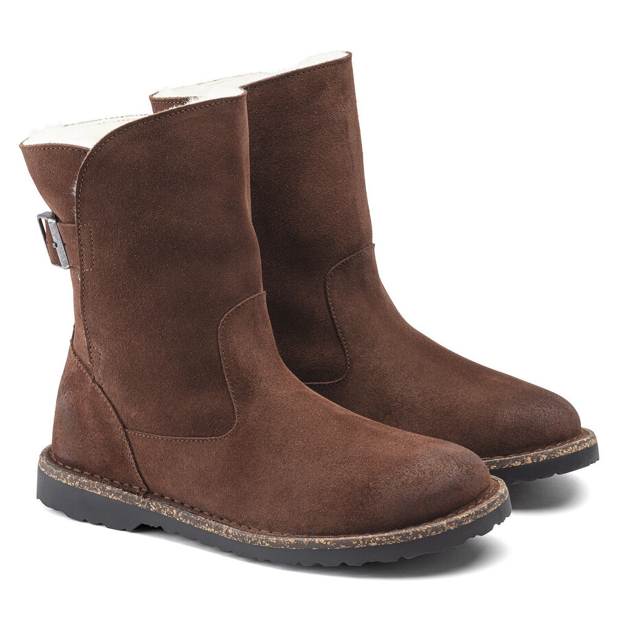 uppsala shearling suede leather