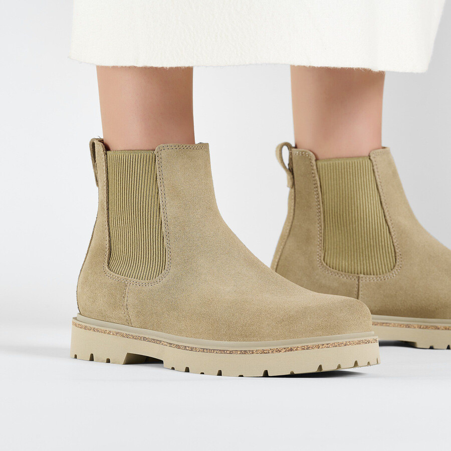 highwood slip on women suede leather