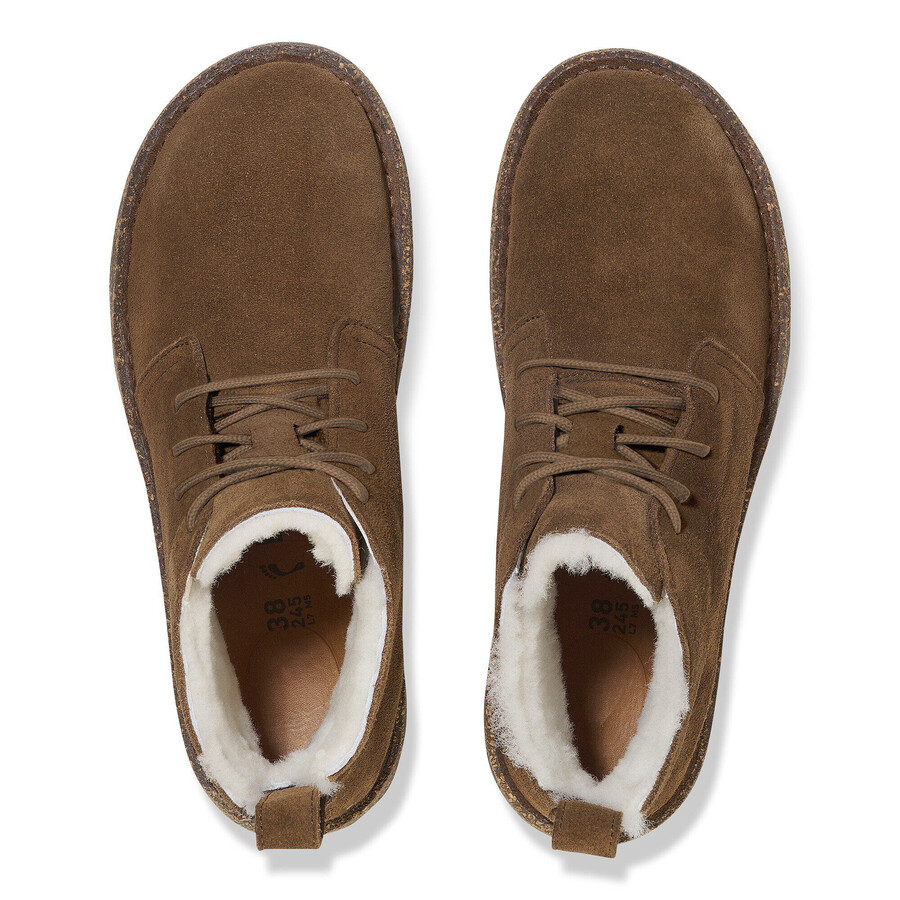 uppsala mid shearling suede leather