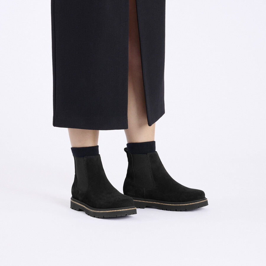 highwood slip on women suede leather