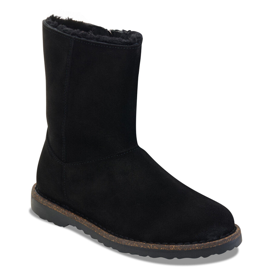 uppsala zip shearling suede leather