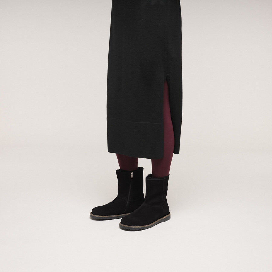 uppsala zip shearling suede leather