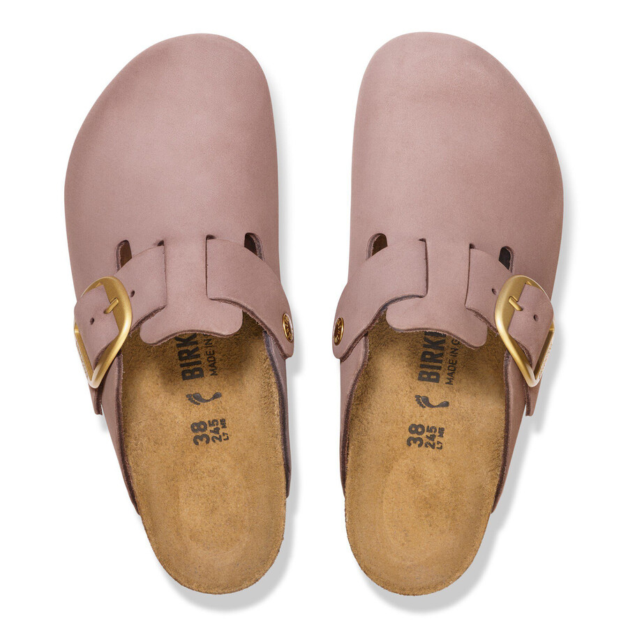 boston big buckle nubuk leather