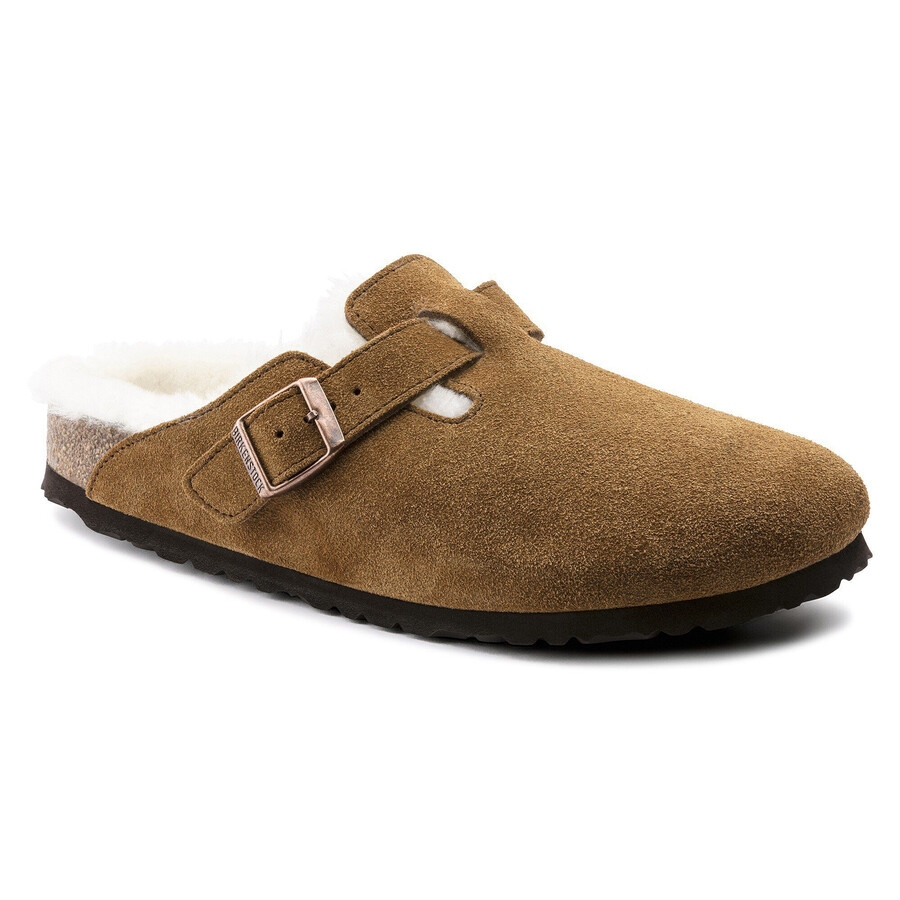 boston shearling suede leather