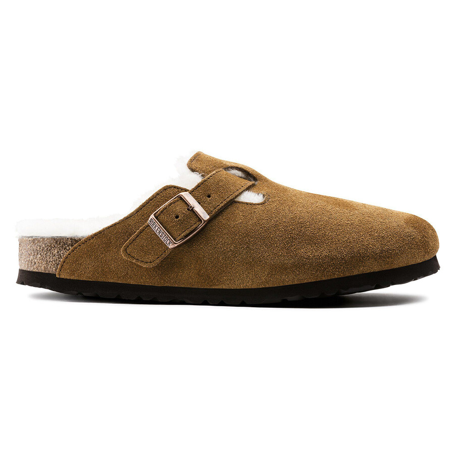 boston shearling suede leather