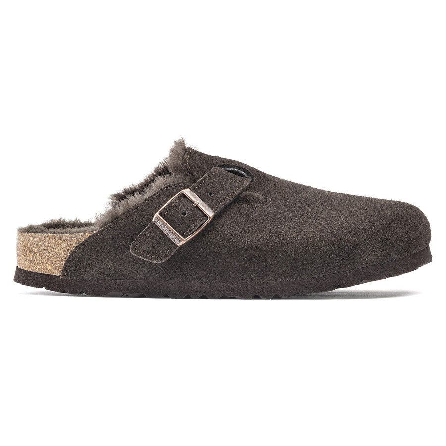 boston shearling suede leather