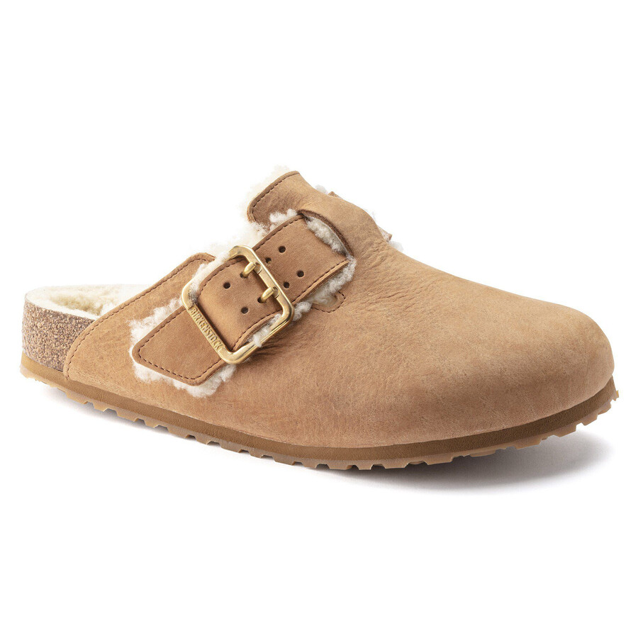 boston bold shearling natural leather
