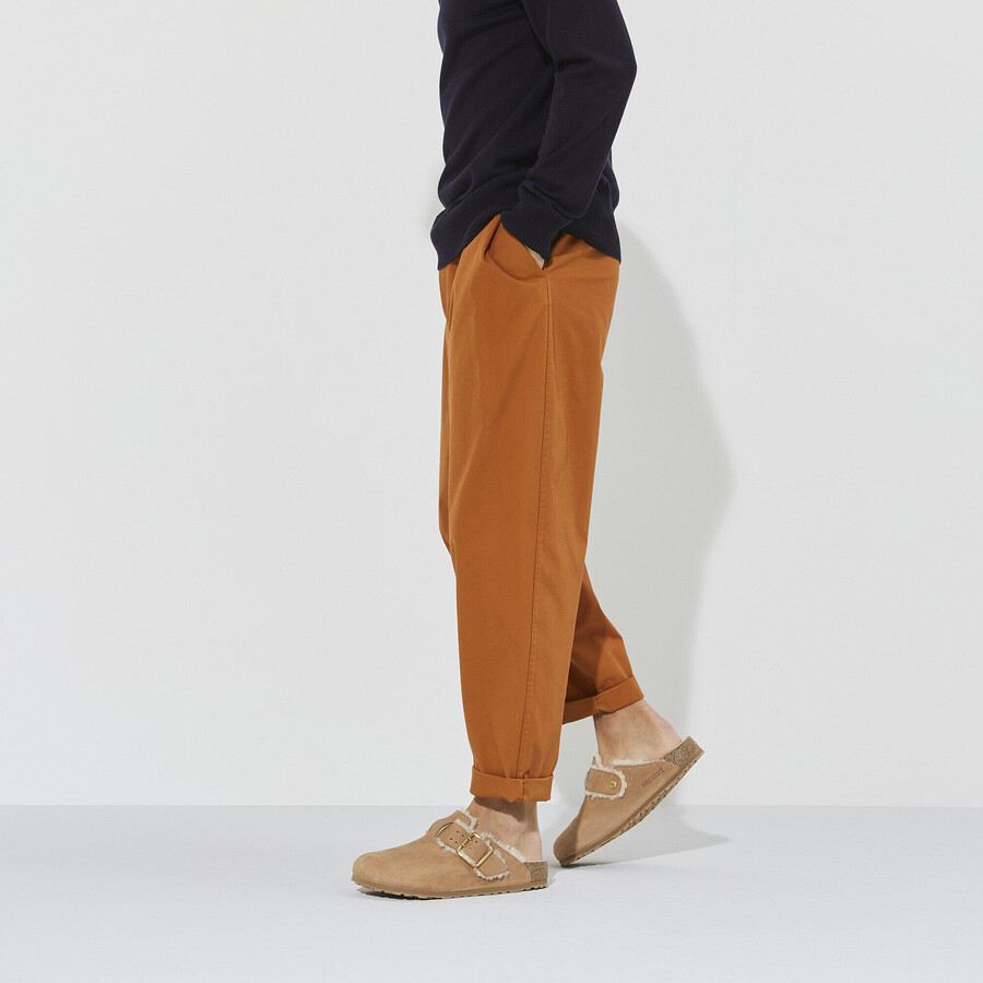 boston bold shearling natural leather