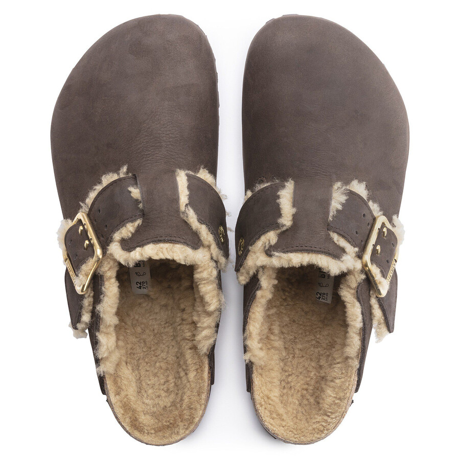 boston bold shearling natural leather