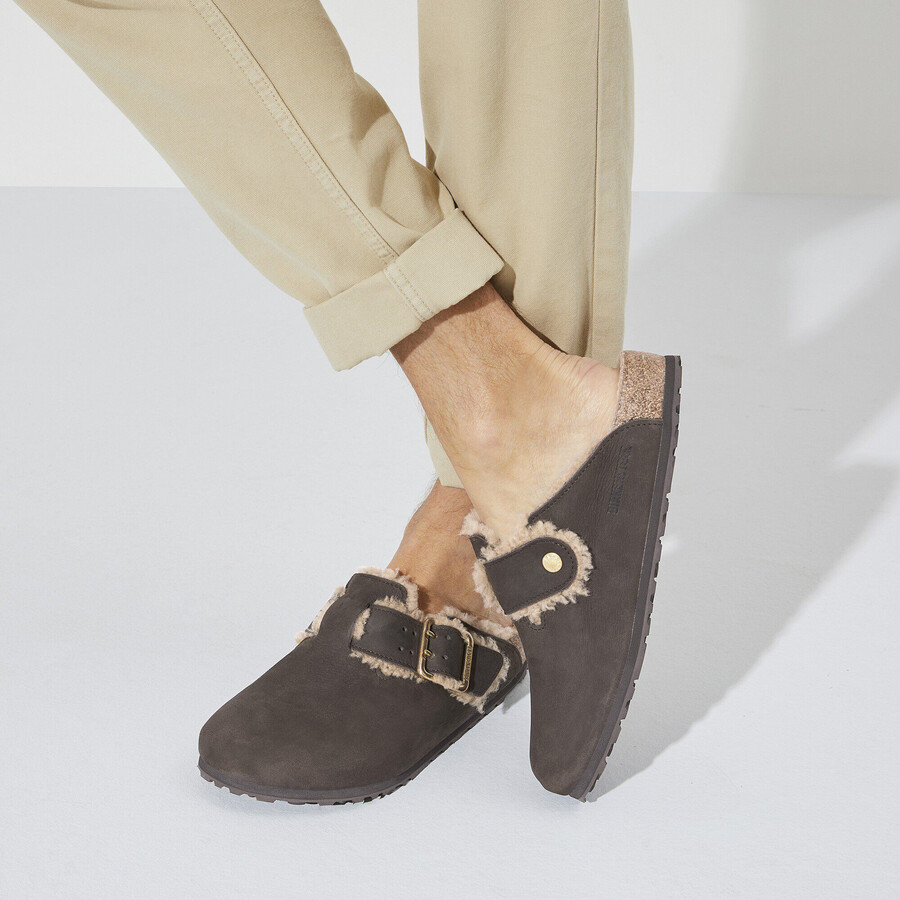 boston bold shearling natural leather
