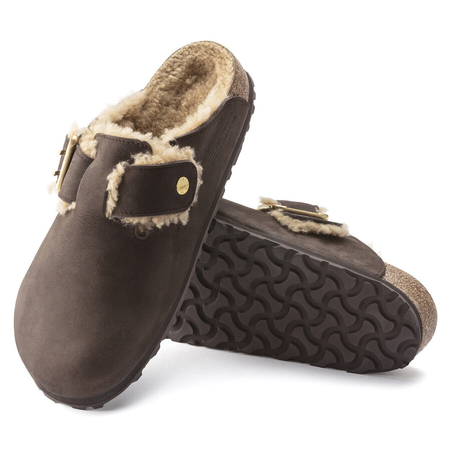 boston bold shearling natural leather