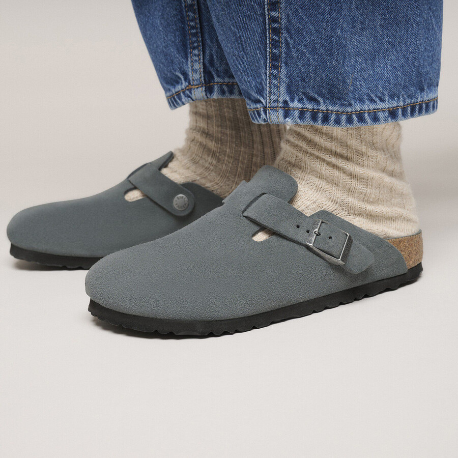 boston soft footbed suede leather