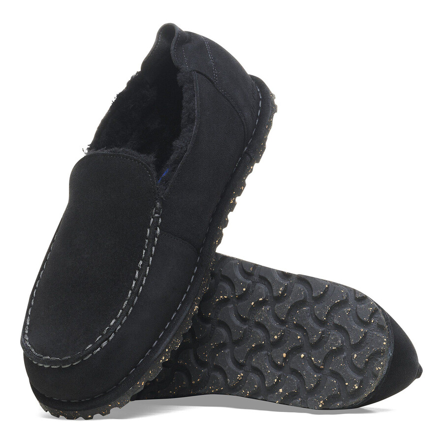 utti shearling suede leather