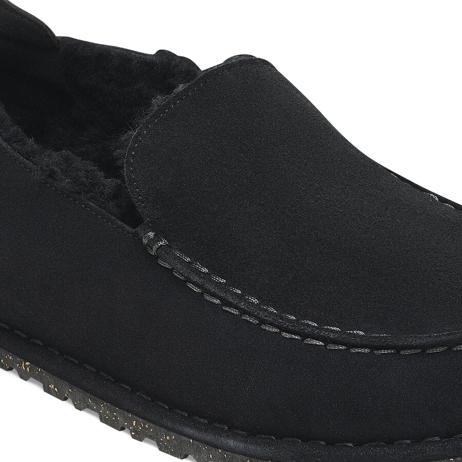 utti shearling suede leather
