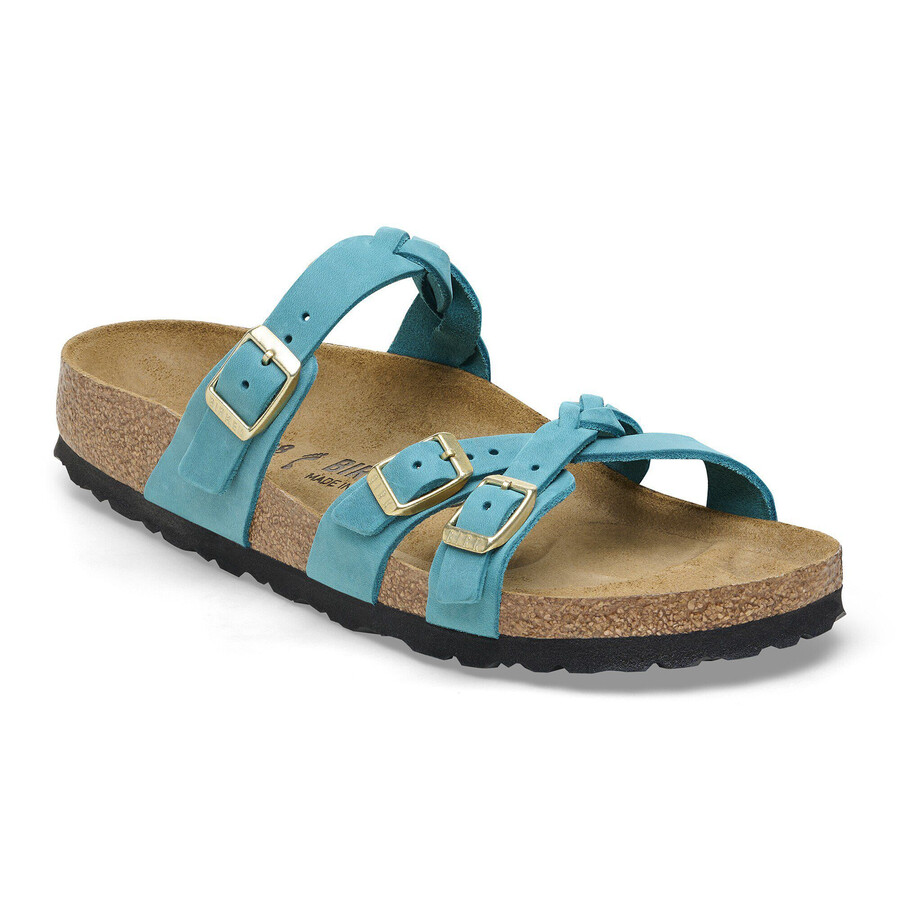 franca braided oiled leather biscay bay