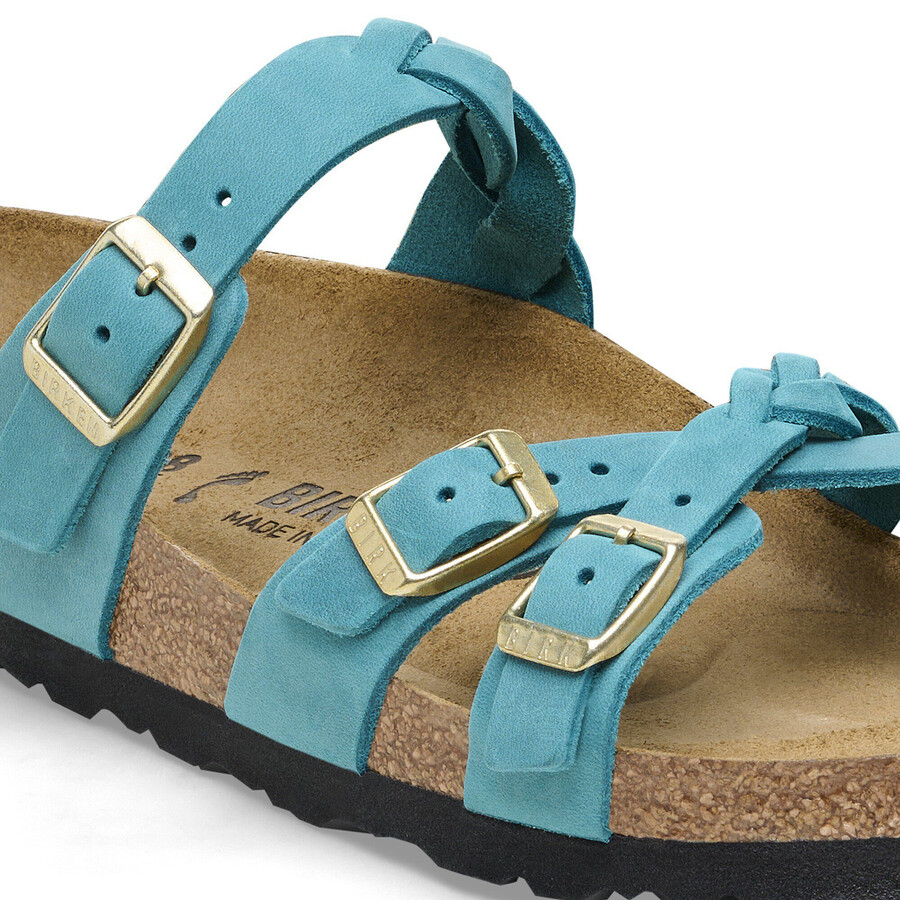 franca braided oiled leather biscay bay