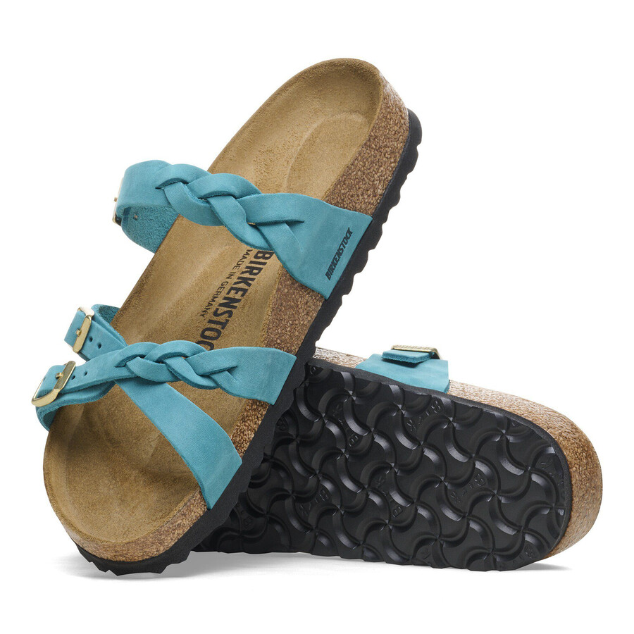 franca braided oiled leather biscay bay