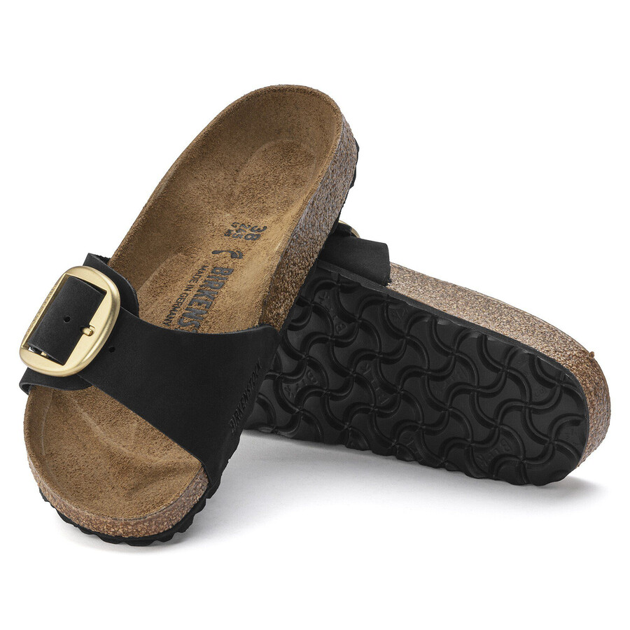 madrid big buckle nubuk leather
