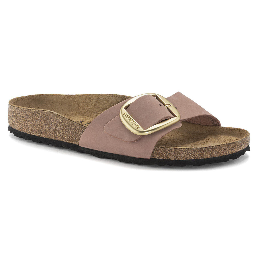 madrid big buckle natural leather nubuck