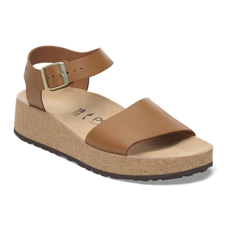 glenda natural leather ginger brown