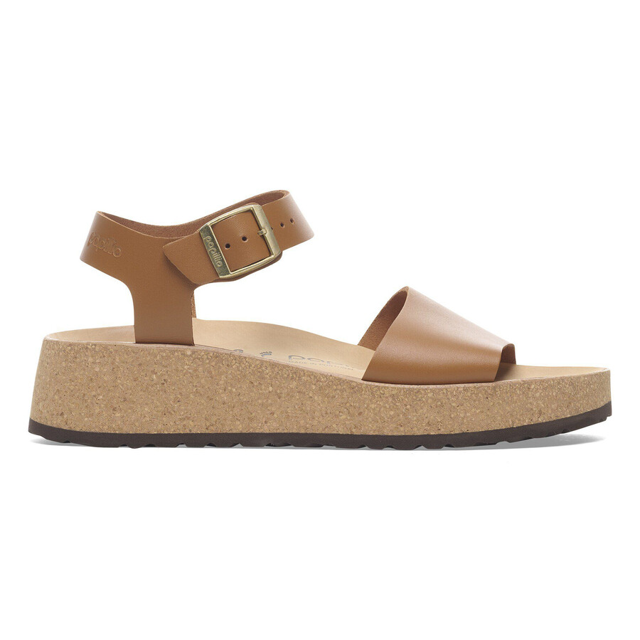 glenda natural leather ginger brown