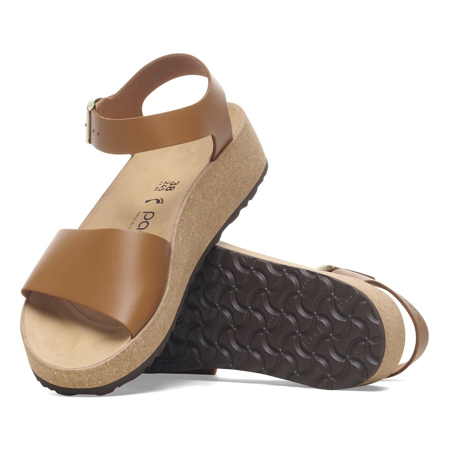 glenda natural leather ginger brown