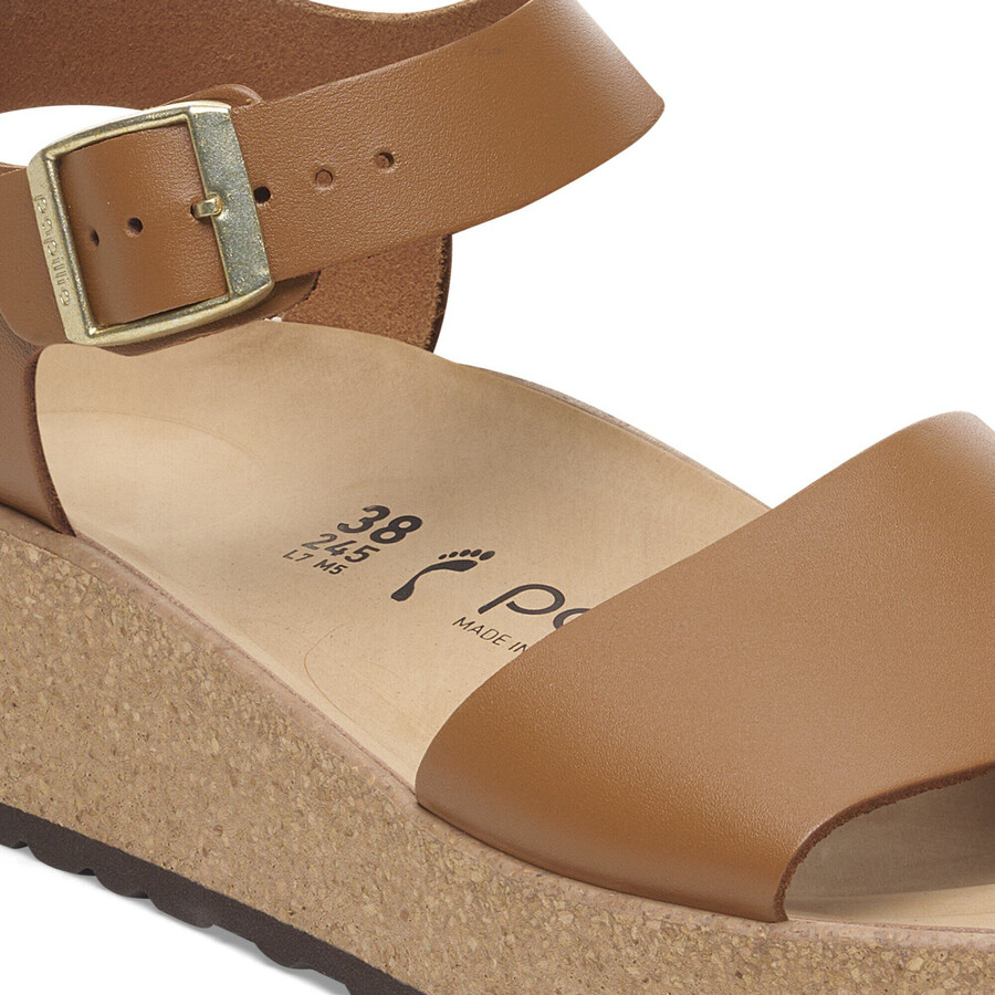 glenda natural leather ginger brown
