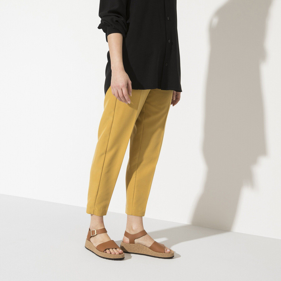 glenda natural leather ginger brown