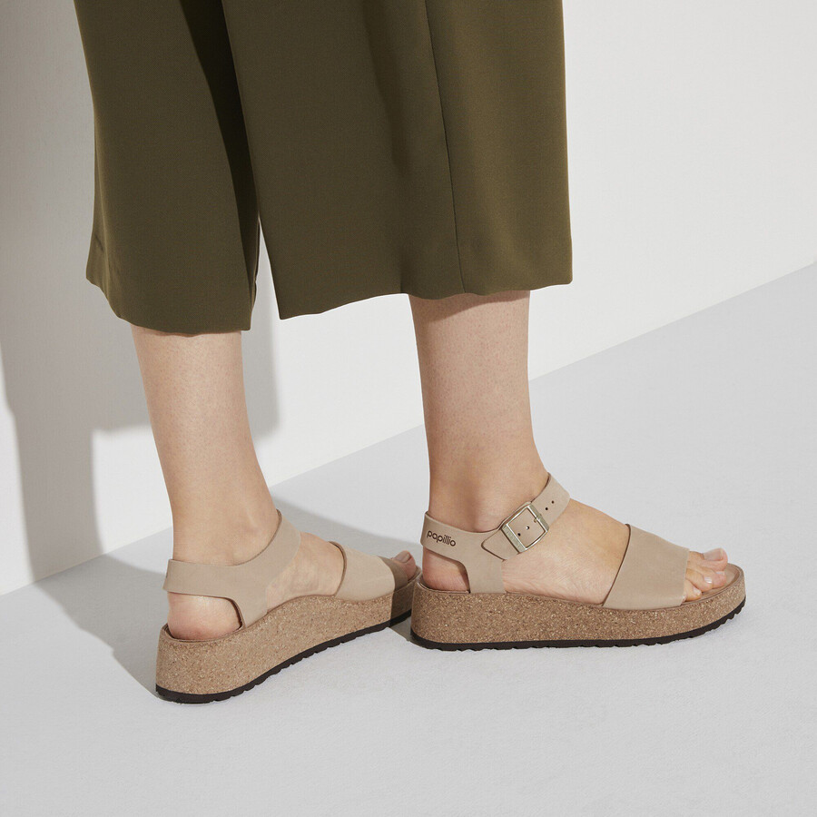 glenda nubuk leather