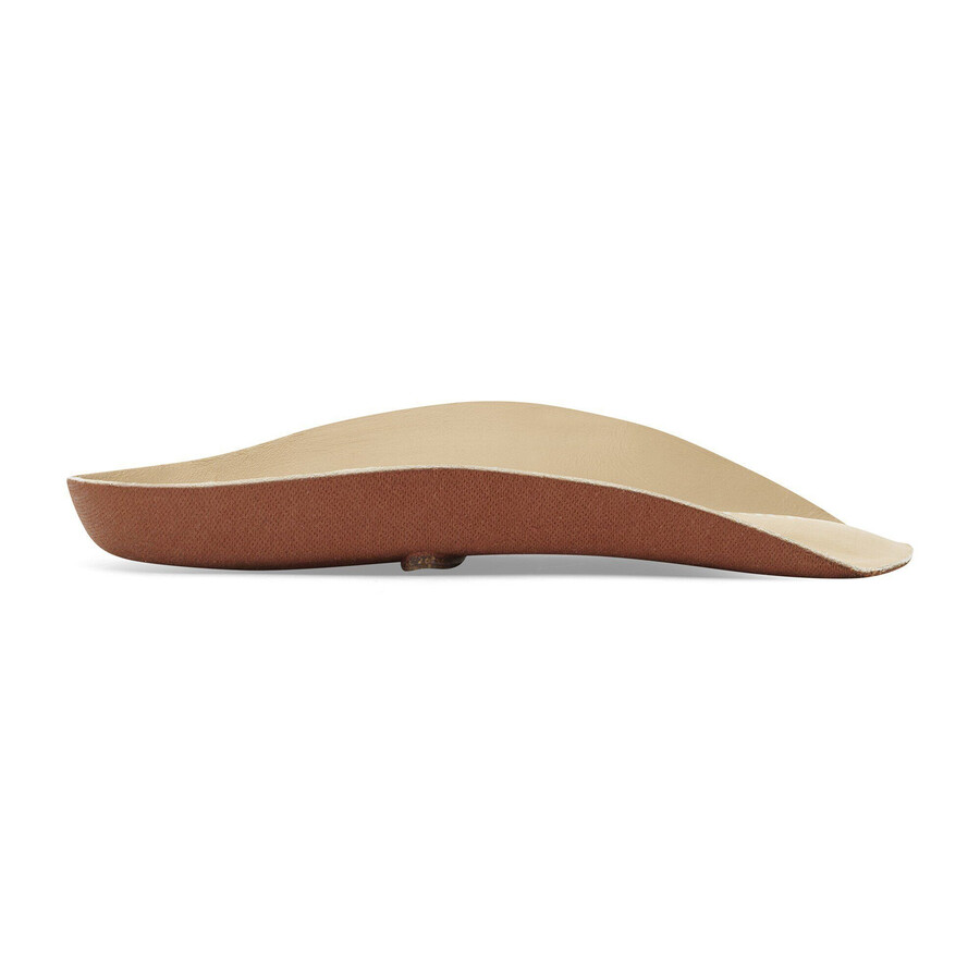 blue footbed leather cotton