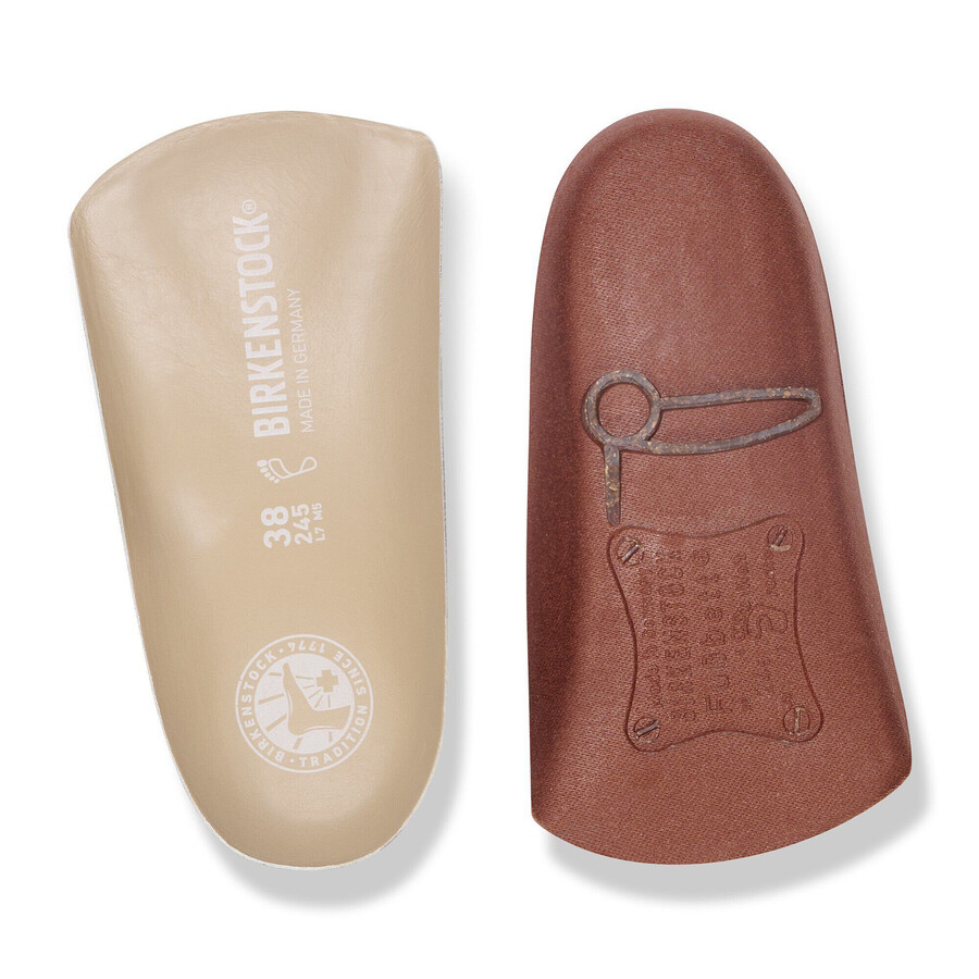 blue footbed leather cotton