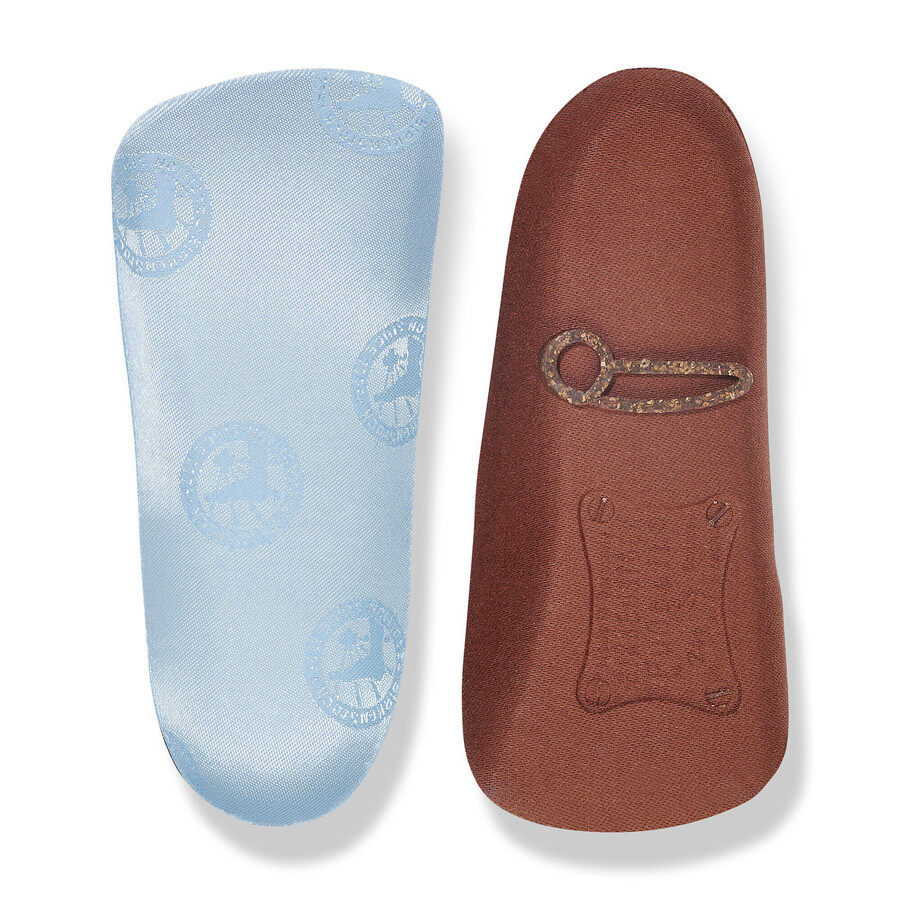 blue footbed heels m cotton