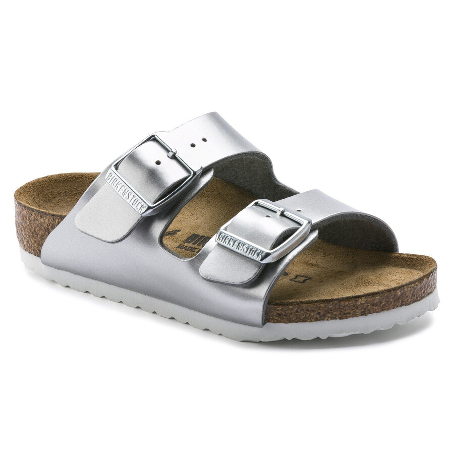 arizona kids birko-flor electric metallic silver