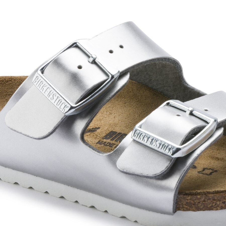 arizona kids birko-flor electric metallic silver
