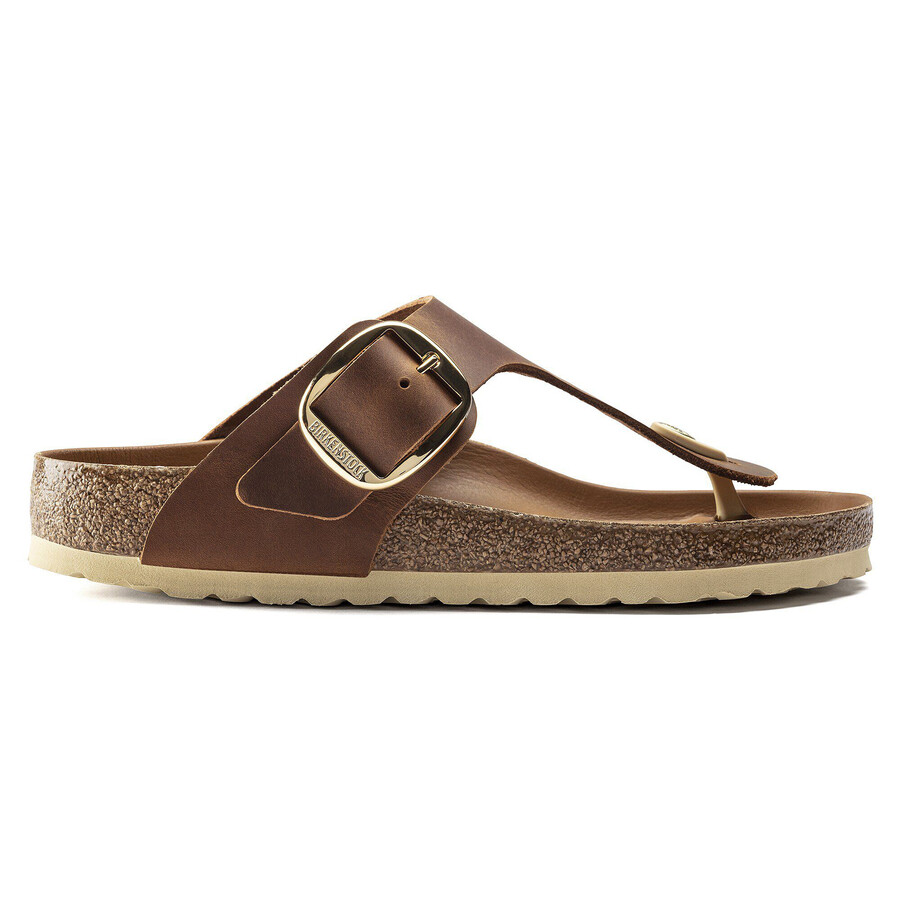 gizeh big buckle natural leather oiled