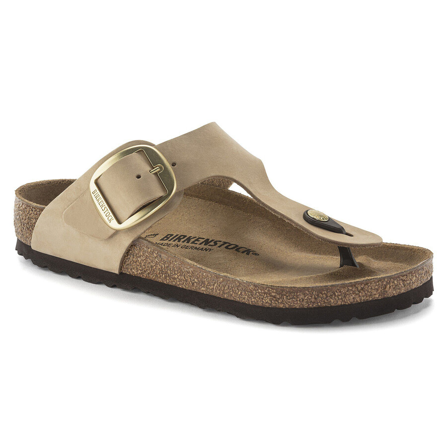 gizeh big buckle nubuk leather