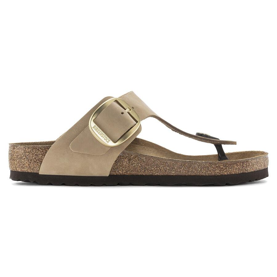 gizeh big buckle nubuk leather