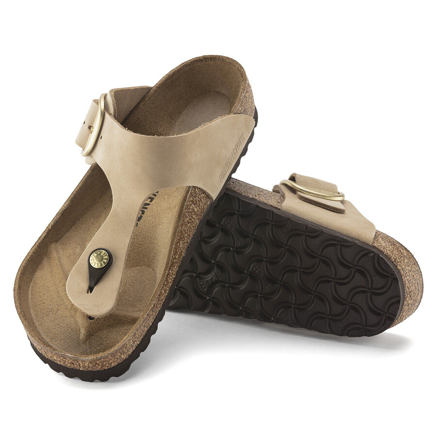 gizeh big buckle nubuk leather