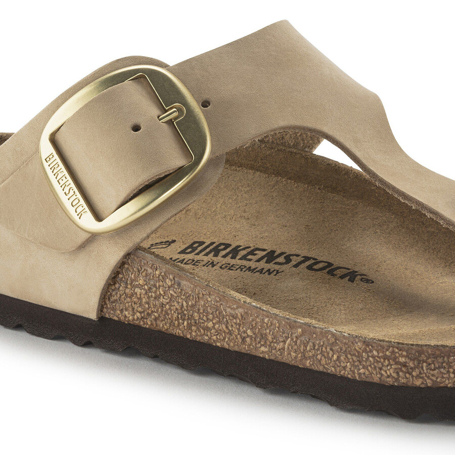 gizeh big buckle nubuk leather