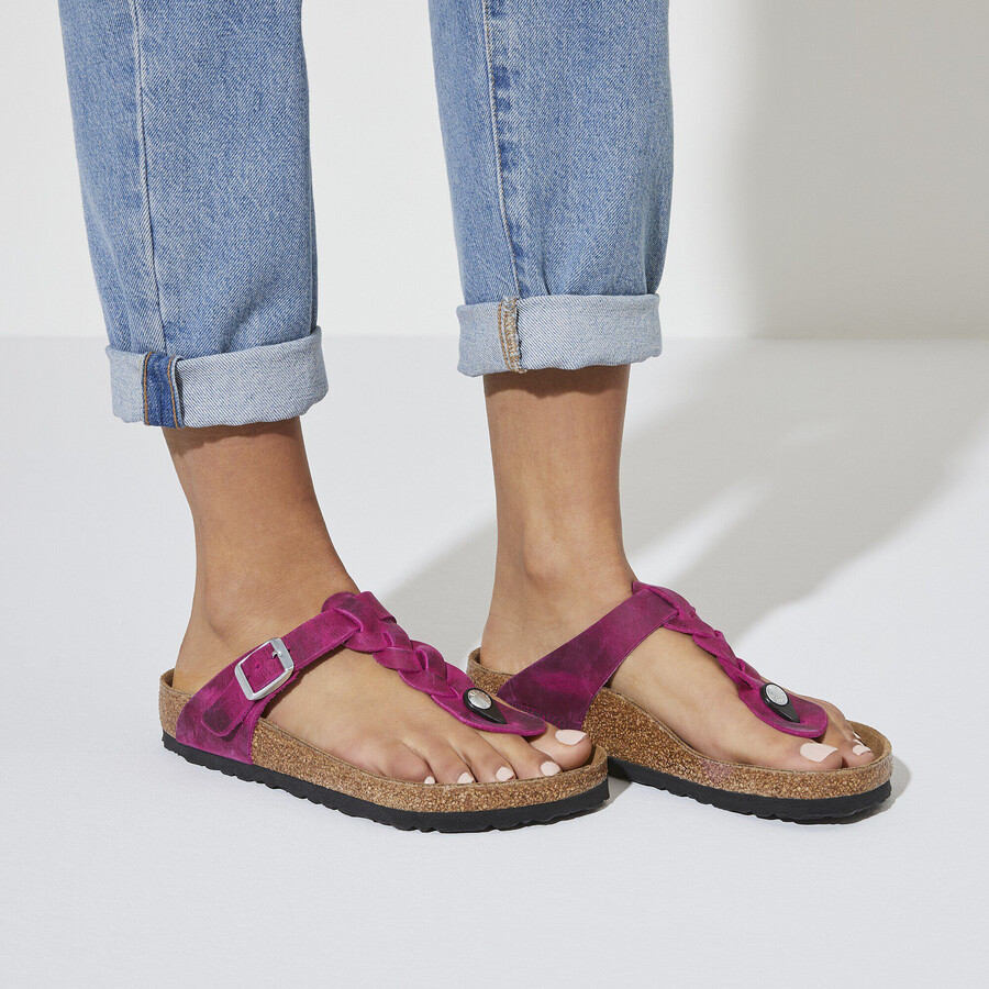 gizeh braided waxy leather