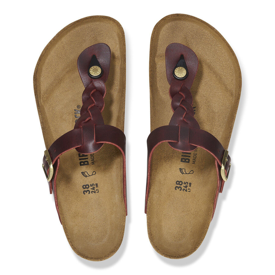 gizeh braided waxy leather