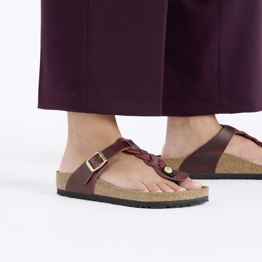 gizeh braided waxy leather