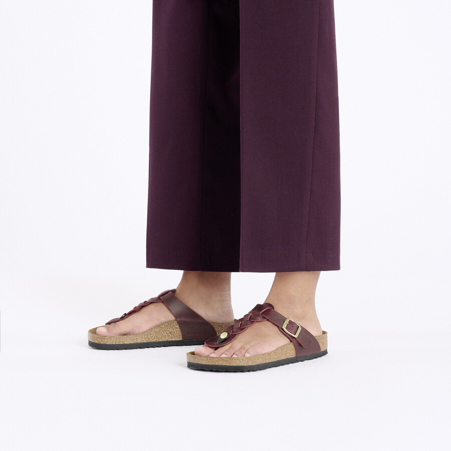gizeh braided waxy leather