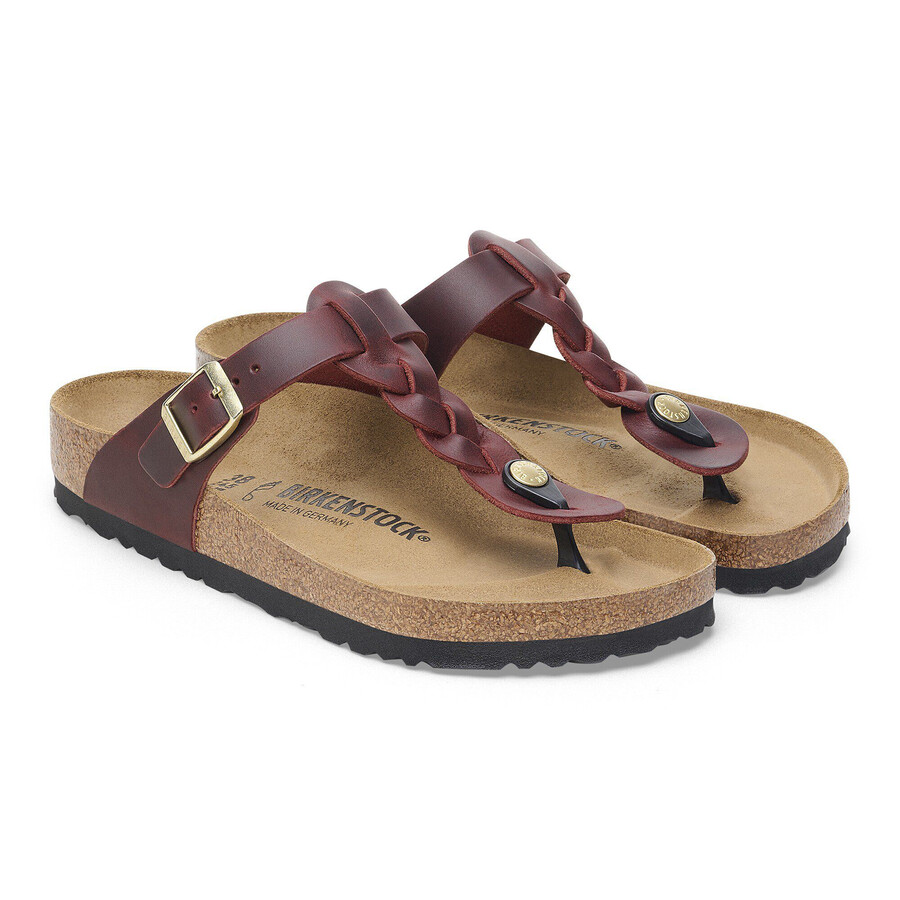gizeh braided waxy leather