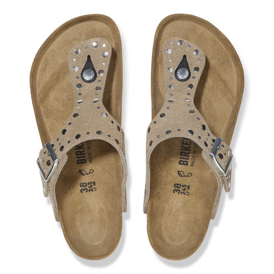 gizeh rivet suede leather