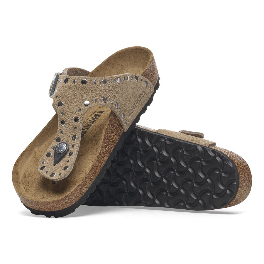 gizeh rivet suede leather